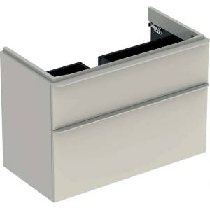 Geberit Smyle Square - Шкафче за умивалник, 88x47x62 см, 2 чекмеджета, пясъчносиво 500.354. JL. 1 (500.354.JL.1)