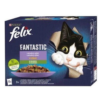 6 x Felix Fantastic lahodný výběr se zeleninou v želé 12x85 g
