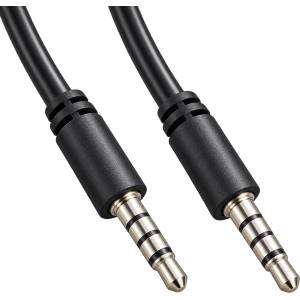 VCOM Аудио Кабел 3.5mm 4-pin with CTIA support with IC M / M - CV204-2.0m (CV204-2.0m) - pcbuild