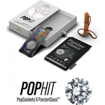 Panzer Комплект PanzerGlass Pophit Bundle за Apple iPhone XR/11 (Стъклен протектор, Spray, Popsocket)