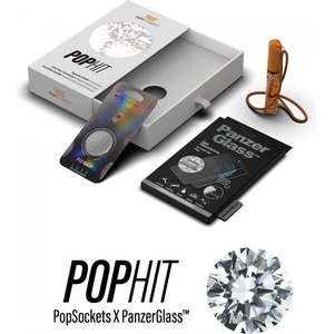 Panzer Комплект PanzerGlass Pophit Bundle за Apple iPhone XR/11 (Стъклен протектор, Spray, Popsocket)