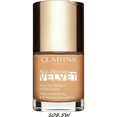 Clarins Skin Illusion Velvet Tekutý make-up s matným finišem s vyživujícím účinkem 108.5W 30 ml