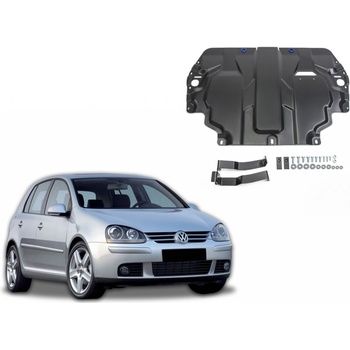 RIVAL Oceľový kryt motora a prevodovky Volkswagen Golf V pasuje na všetky motory 2004-2008