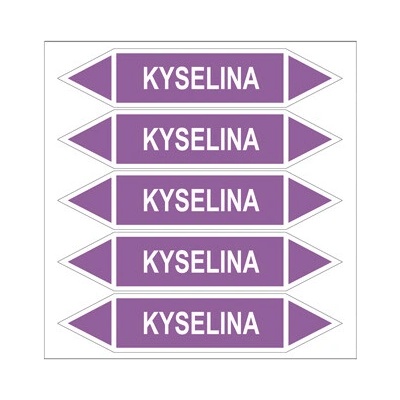 Značení potrubí, kyselina PZGL 006987