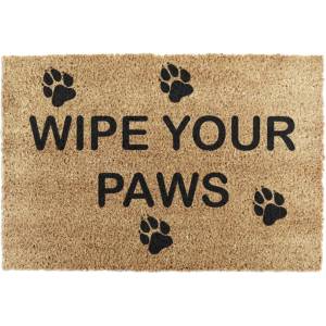 Artsy Mats Изтривалка от кокосови влакна 40x60 cm Wipe Your Paws - Artsy Doormats (TYPO-WIPEYOURPAWS)