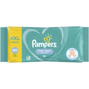 Image 1 of Pampers мокри кърпи fresh clean XXL - 80 броя