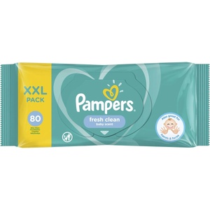 Pampers мокри кърпи fresh clean XXL - 80 броя - bubu