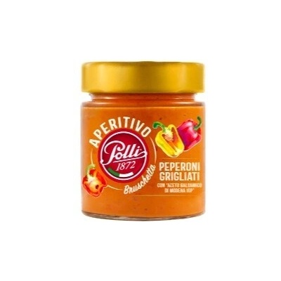 Polli aperitivo pomazánka na bruschettu z grilovaných paprik 140g