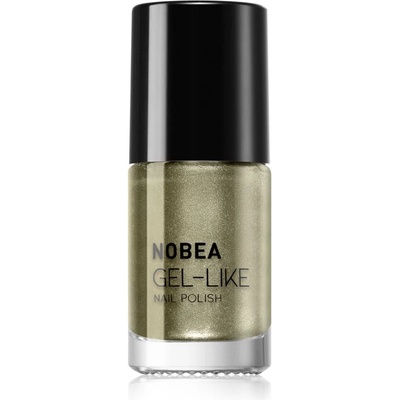 NOBEA Metal Gel-like Nail Polish лак за нокти с гел ефект цвят Olive green N#79 6ml