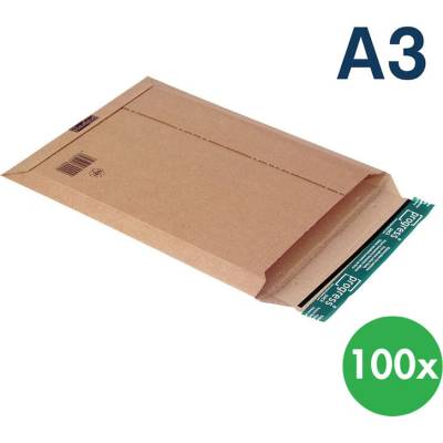 Kartonové zásilkové obálky z lepenky A3D, 100 ks