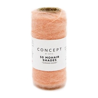 50 MOHAIR SHADES Katia Farby 50 MOHAIR: 41 lososová
