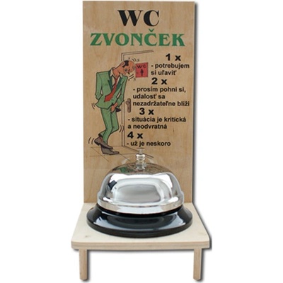 KupMa Drevený WC zvonček