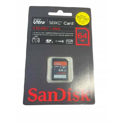 Paměťová karta SANDISK 64GB SDXC Class 10 ULTRA +48 MB/s UHS-1