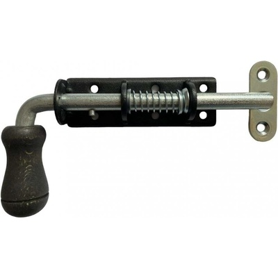 WSPU 150c Zástrč pružinová s dřev. koncovkou černá 150x30mm