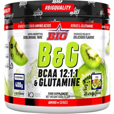 BIG B&G BCAA's 12: 1: 1 with Glutamine [400 грама] Киви