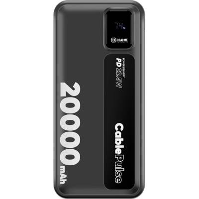 OBAL:ME Външна батерия Obal-ME CablePulse, 20000mAh, 22, 5W, черен (CablePulse)