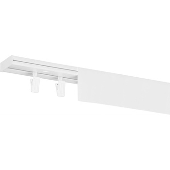 Dekodum Stropní kolejnice z PVC jednořadá bílá s krytem 160 cm na žabky