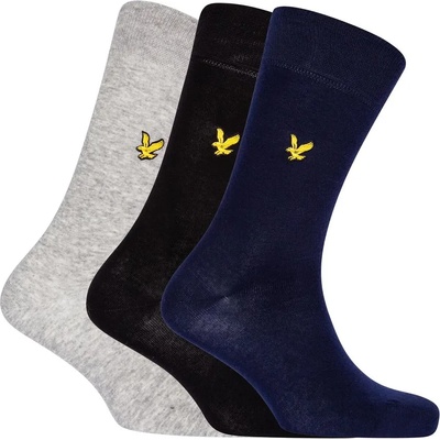 Lyle and Scott Чорапи Lyle and Scott 3 Pack Angus Socks - Gry/Nvy/Blk5000