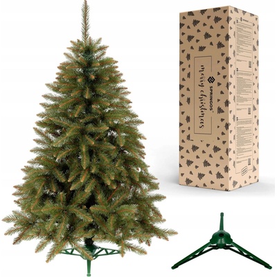 UMELÝ VIANOČNÝ STROMČEK SMREK KAUKAZSKÝ 120 cm prírodný ako živý PREMIUM + DARČEK