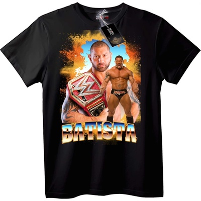 NOONEBRAND Тениска Batista WWE Шампион - 2XL, Black