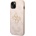 GUESS Предпазен калъф Guess PU 4G Metal Logo за iPhone 13, Розов