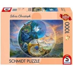 Schmidt Spiele Silva Christoph: Yin & Yang, Bergwelt (1000 Teile)