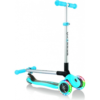 Globber Primo Foldable Lights Sky blue