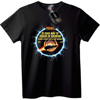 NOONEBRAND Тениска Back to the Future мотивация - 2XL, White