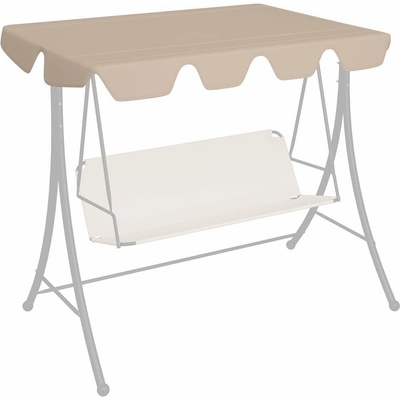 OMAXI 116081 Náhradní stříška na zahradní houpačku béžová 150/130x105/70 cm