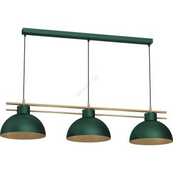 Luminex Пендел ESTATE 3xE27/15W/230V зелен (LU4371)