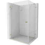 Mexen Lunar-B лява душ кабина 95 x 90 см, прозрачна, златна - 832-095-090-50-00-L (832-095-090-50-00-L)