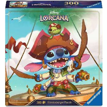 Ravensburger Пъзел Ravensburger от 300 части - Lorcana: Стич, Извънземен буканиер (12001662)
