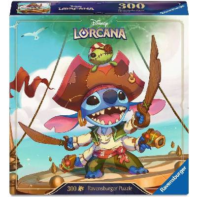 Ravensburger Пъзел Ravensburger от 300 части - Lorcana: Стич, Извънземен буканиер (12001662)
