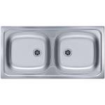Alveus Basic - Мивка 86х44 см, неръждаема стомана 1008846 (1008846) Мивка за вграждане