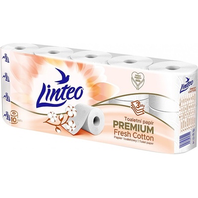 Linteo se svěží vůní bavlny 3-vrstvý 10 ks