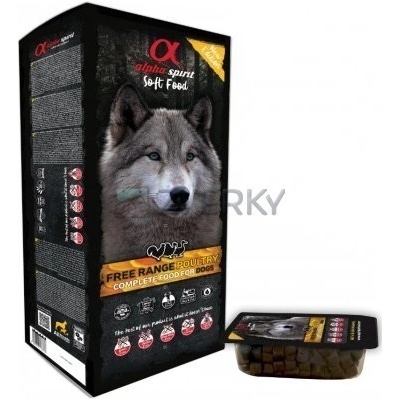 Alpha Spirit Dog Polovlhké granule Poultry 200 g
