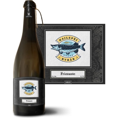 Sablio Najlepší rybár Prosecco biele suché šumivé víno 10,5 % 0,75 l (holá fľaša)