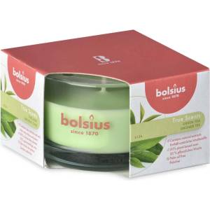 Bolsius Bolsius Polska Sprzedaż sp. z o. o. Ароматна свещ Bolsius Aromatic 2.0 в стъкло, 80x50 мм, Зелен чай