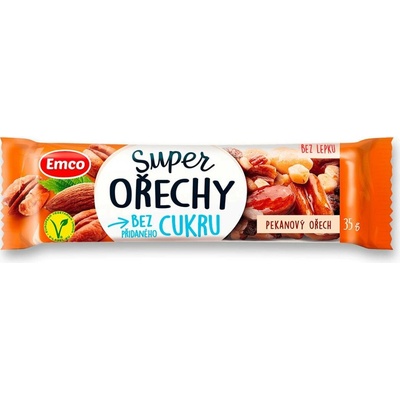 Emco Super Ořechy ořechová tyčinka pekanové ořechy 35 g