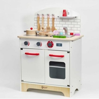 Classic World - Дървена кухня за игра с аксесоари (CW4201)