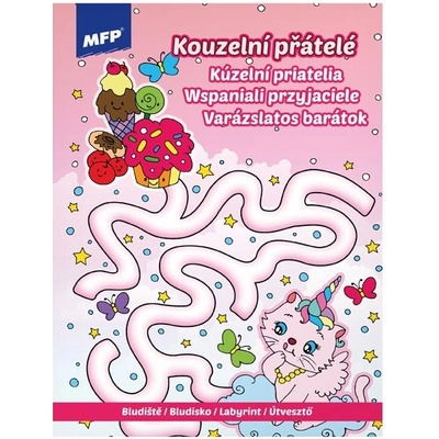 MFP 5301154 Omaľovanky bludisko Kouzelní priatelia 210x276s