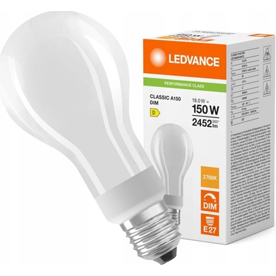 Osram LEDVANCE LED CLASSIC A 150 DIM P 18W 827 FIL FR E27