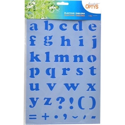 Plastová šablona 20 x 30 cm Abeceda malá – Zbozi.Blesk.cz