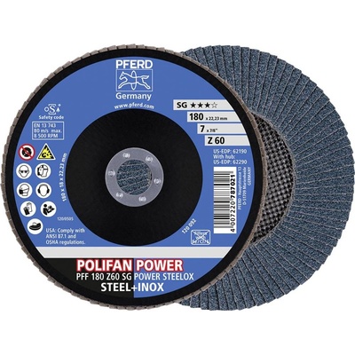 Pferd Vějířovitý brusný kotouč 180 x 22.23 mm 67686185 10 ks