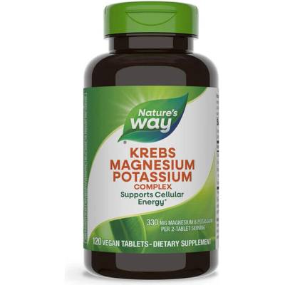 Nature's Way Krebs Magnesium Potassium, 120 таблетки, Nature’s Way