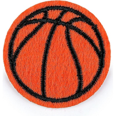 Nažehlovačka basketbalový míč Varianta: oranžová, Balení: 10 ks