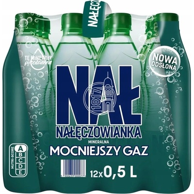 Nałęczowianka Přírodní perlivá minerální voda 12 x 0,5 l