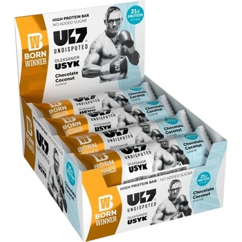 Born Winner U17 Undisputed Protein Bar - with Oleksandr Usyk [12 x 60 грама] Шоколад с кокос
