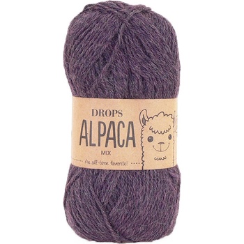 Příze DROPS Alpaca mix 9023 - temná fialová