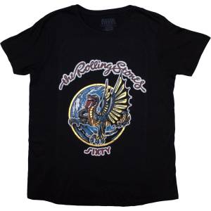 The Rolling Stones Sixty Dragon Globe (Foiled) Black S Дамски Риза (RSTS171LB01)
